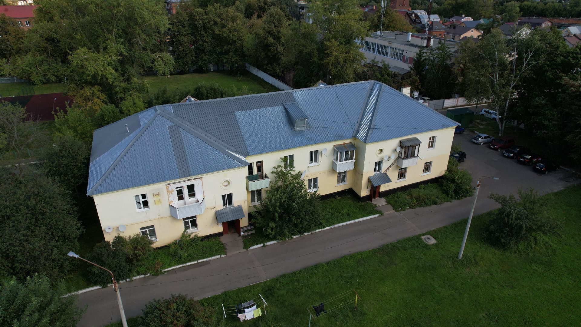 видео с коптера, расселение бараков ступино,