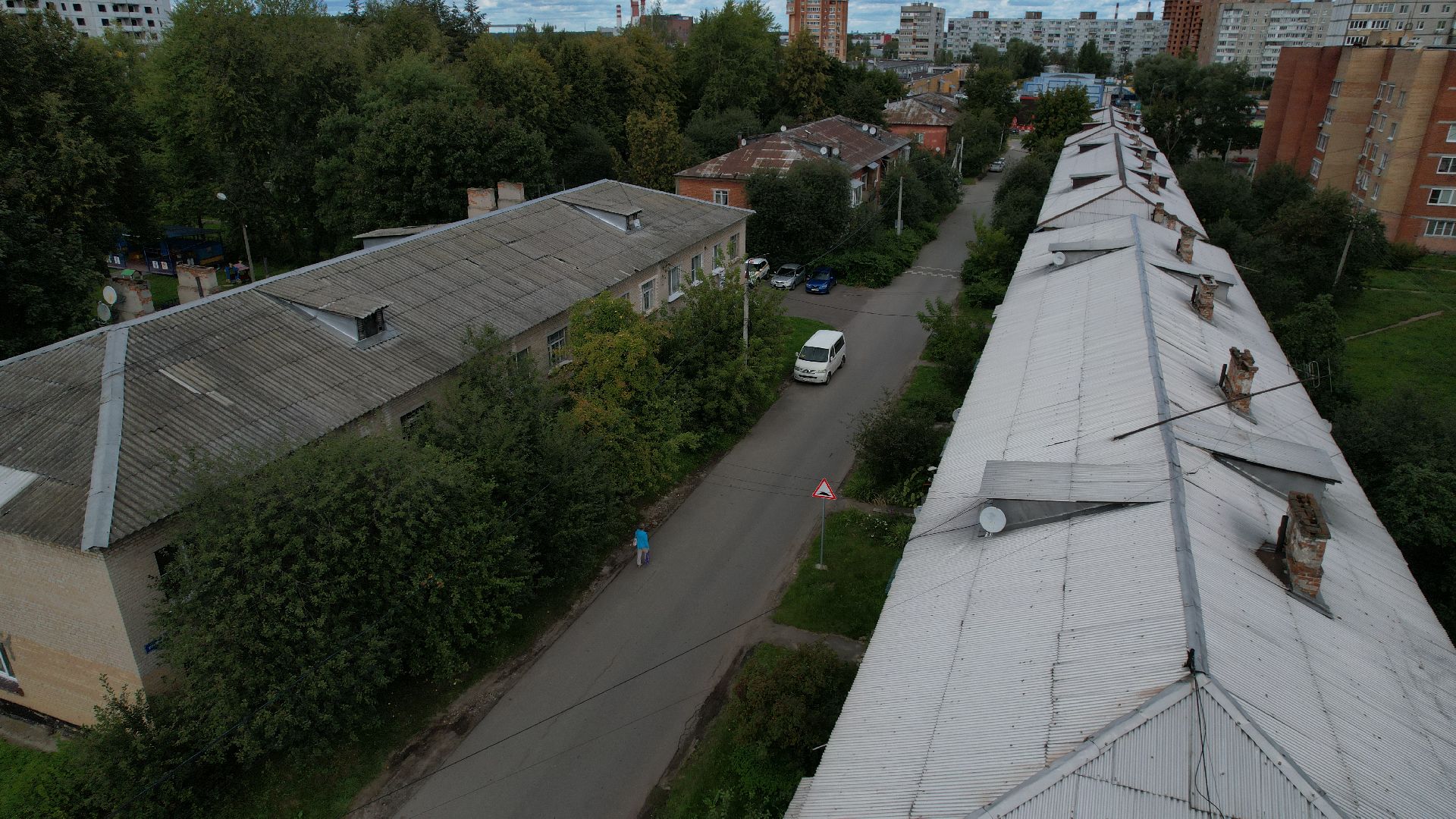 видео с коптера, расселение бараков ступино,