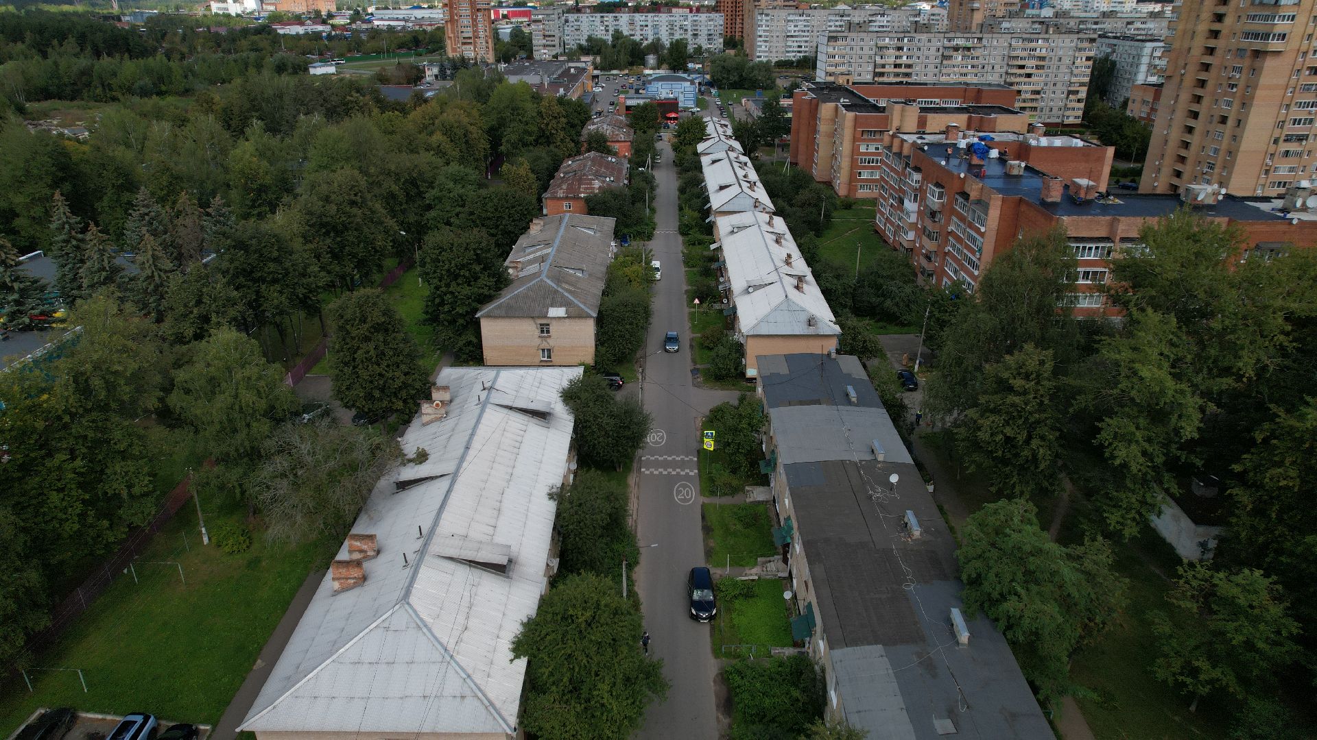 видео с коптера, расселение бараков ступино,
