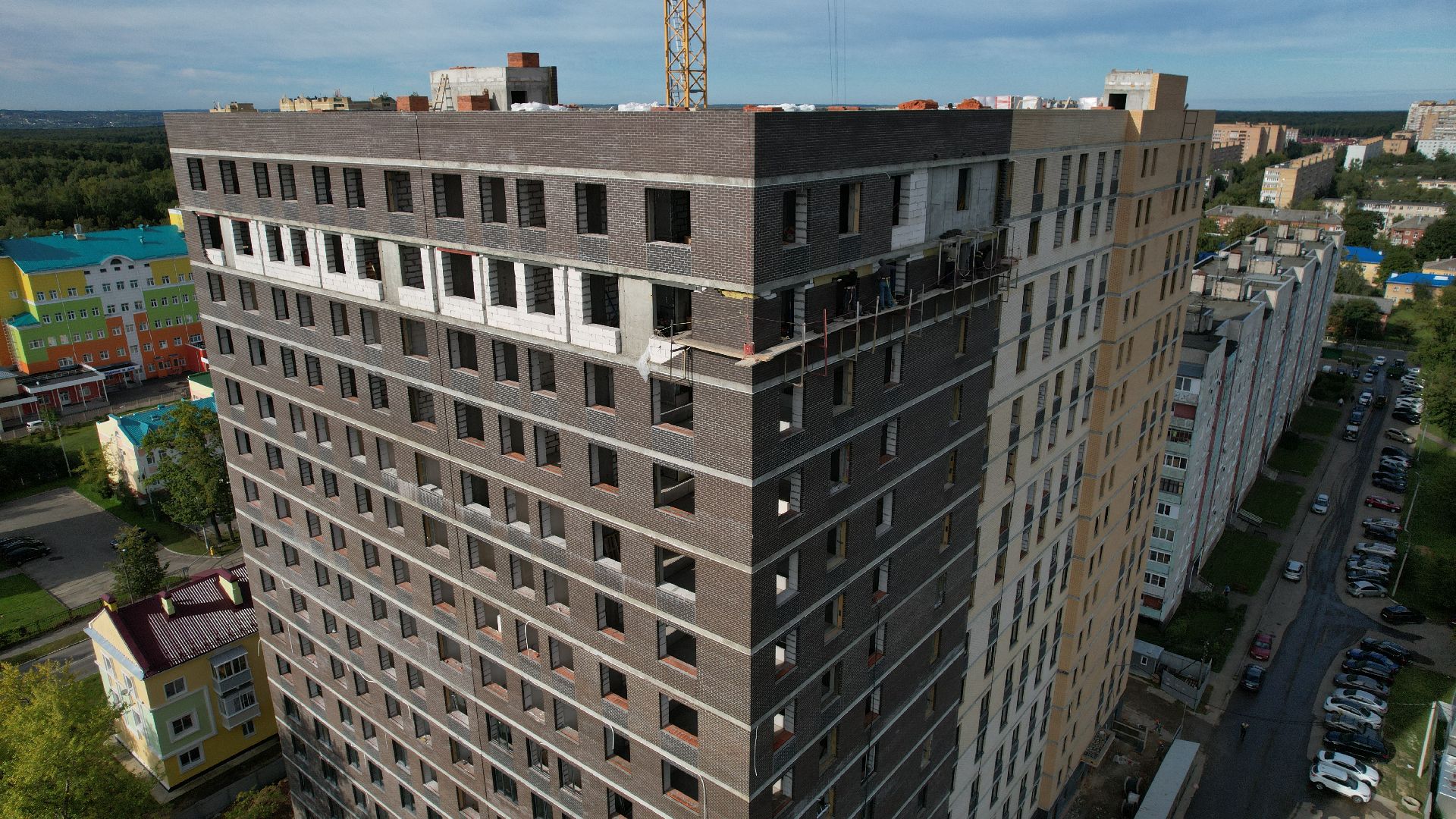 видео с коптера, дом для переселенцев ступино,