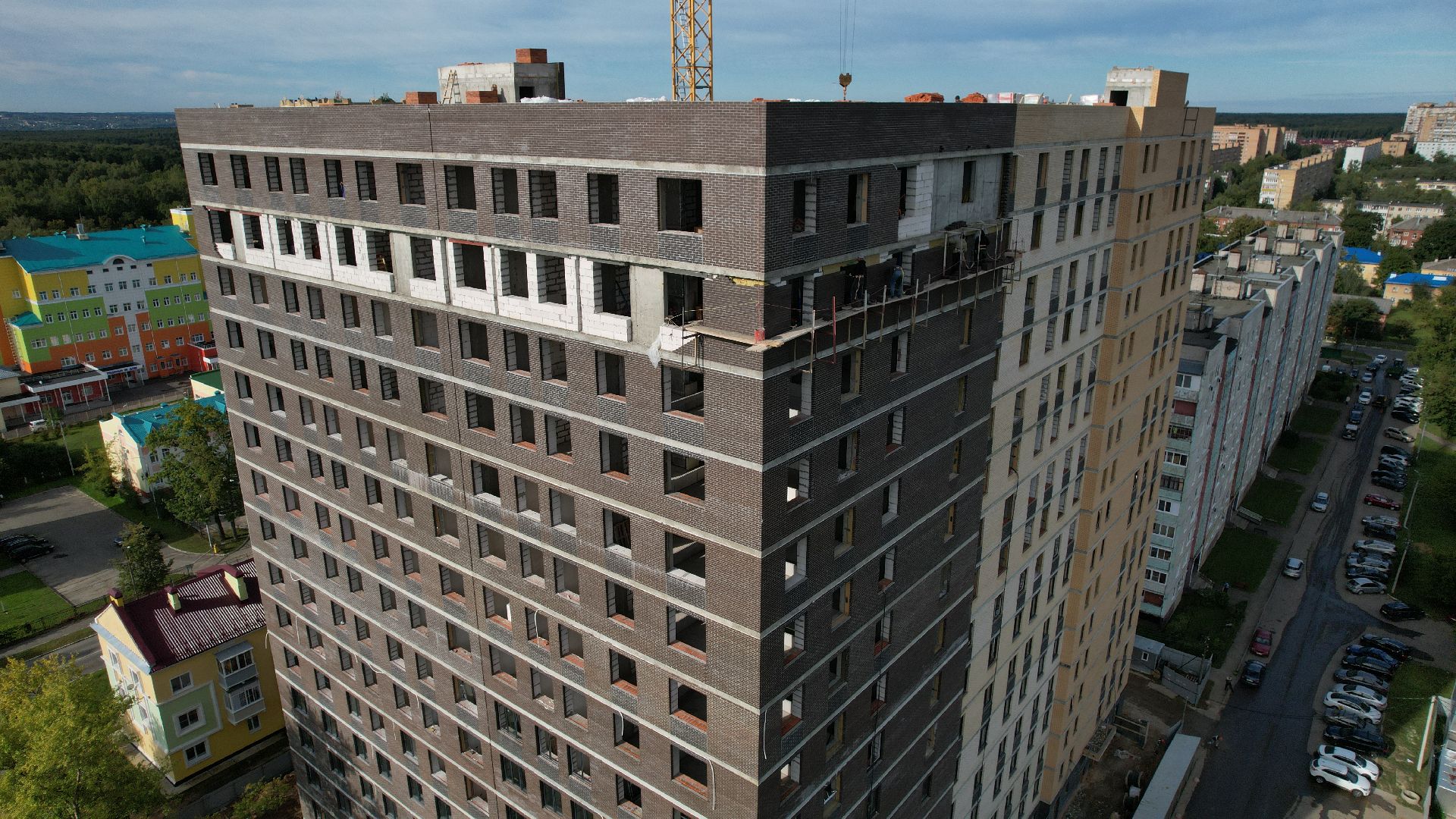 видео с коптера, дом для переселенцев ступино,