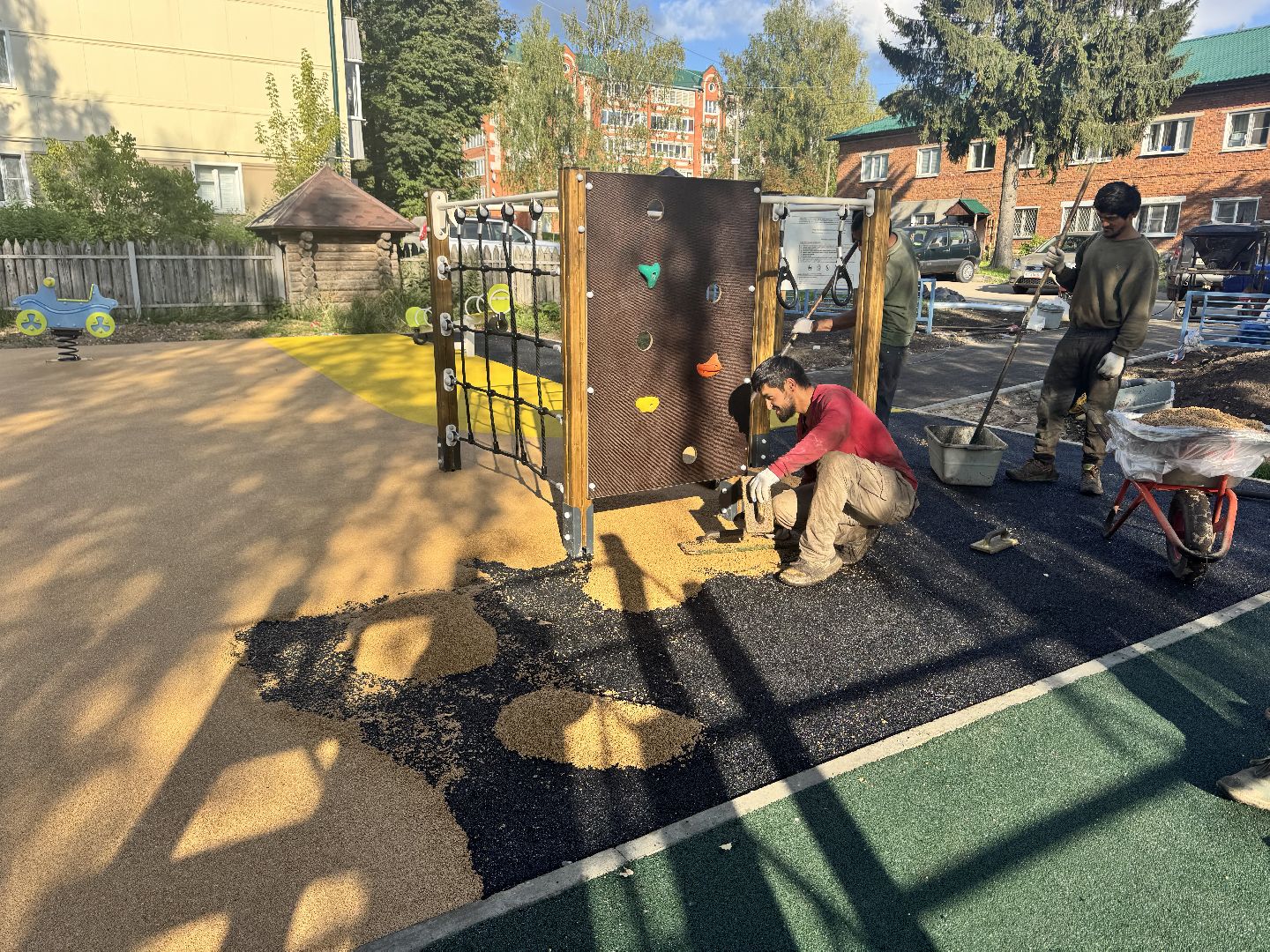 шаховская, детская площадка, новая детская площадка,