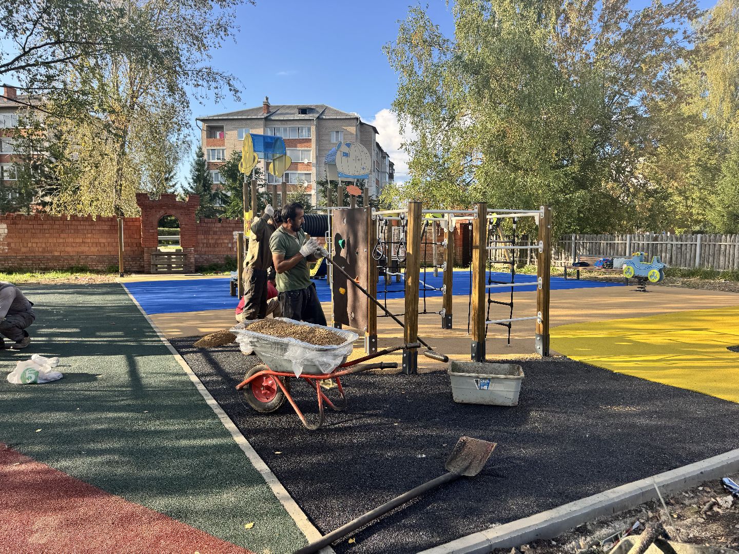 шаховская, детская площадка, новая детская площадка,