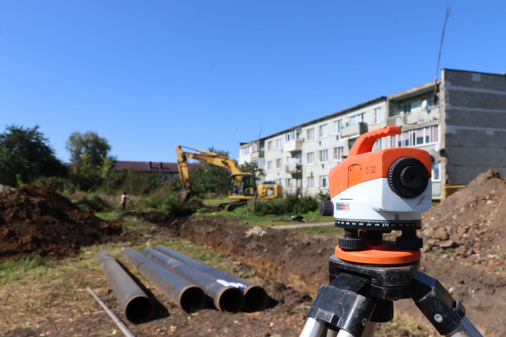 серебряные пруды , строительство теплотрассы Мочилы, жкх, отопительный сезон 2025-2026,