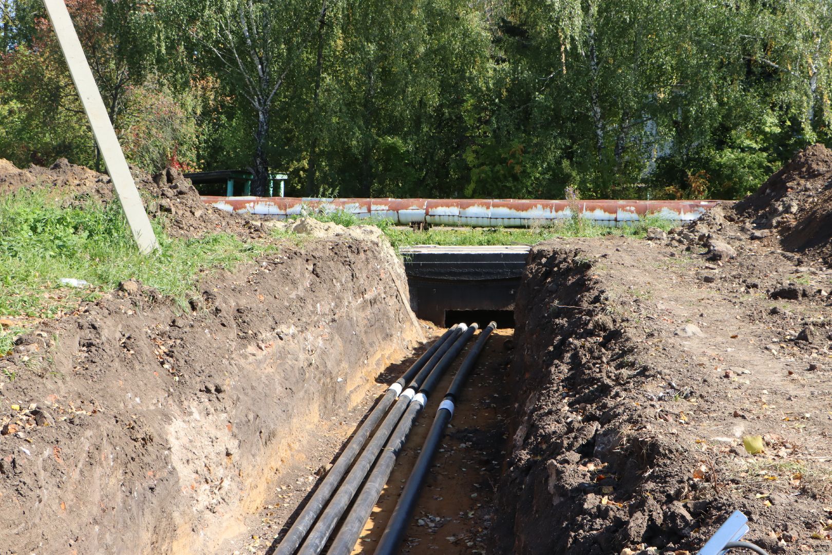 серебряные пруды , строительство теплотрассы Мочилы, жкх, отопительный сезон 2025-2026,