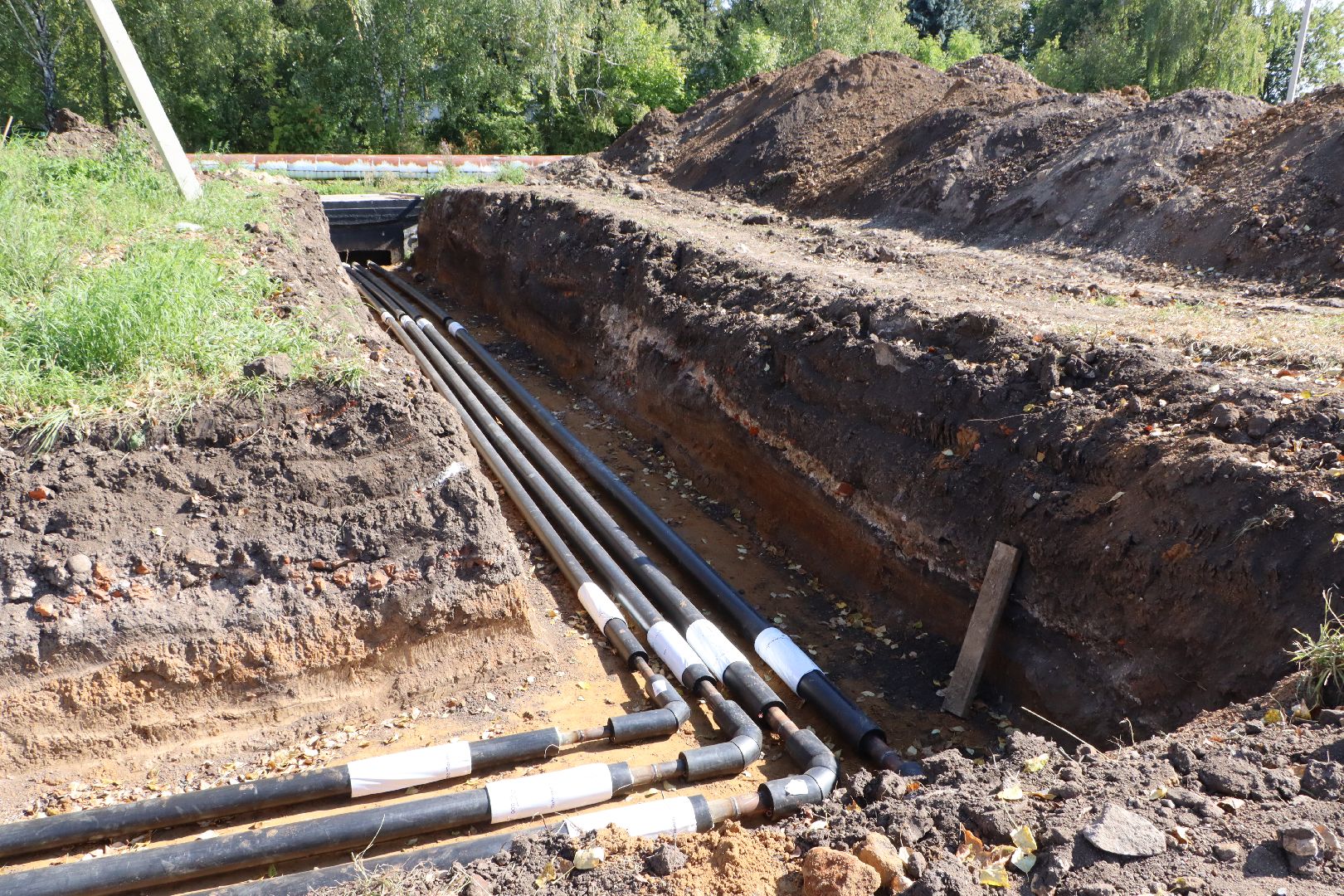 серебряные пруды , строительство теплотрассы Мочилы, жкх, отопительный сезон 2025-2026,