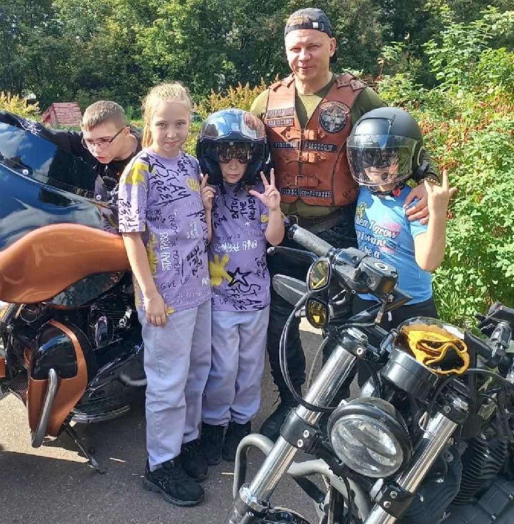 ивантеевка, центр социальной реабилитации, центр социального обслуживания, дети с овз, байкеры, встреча, мотогонки, байк-шоу, дети с особенностями развития,