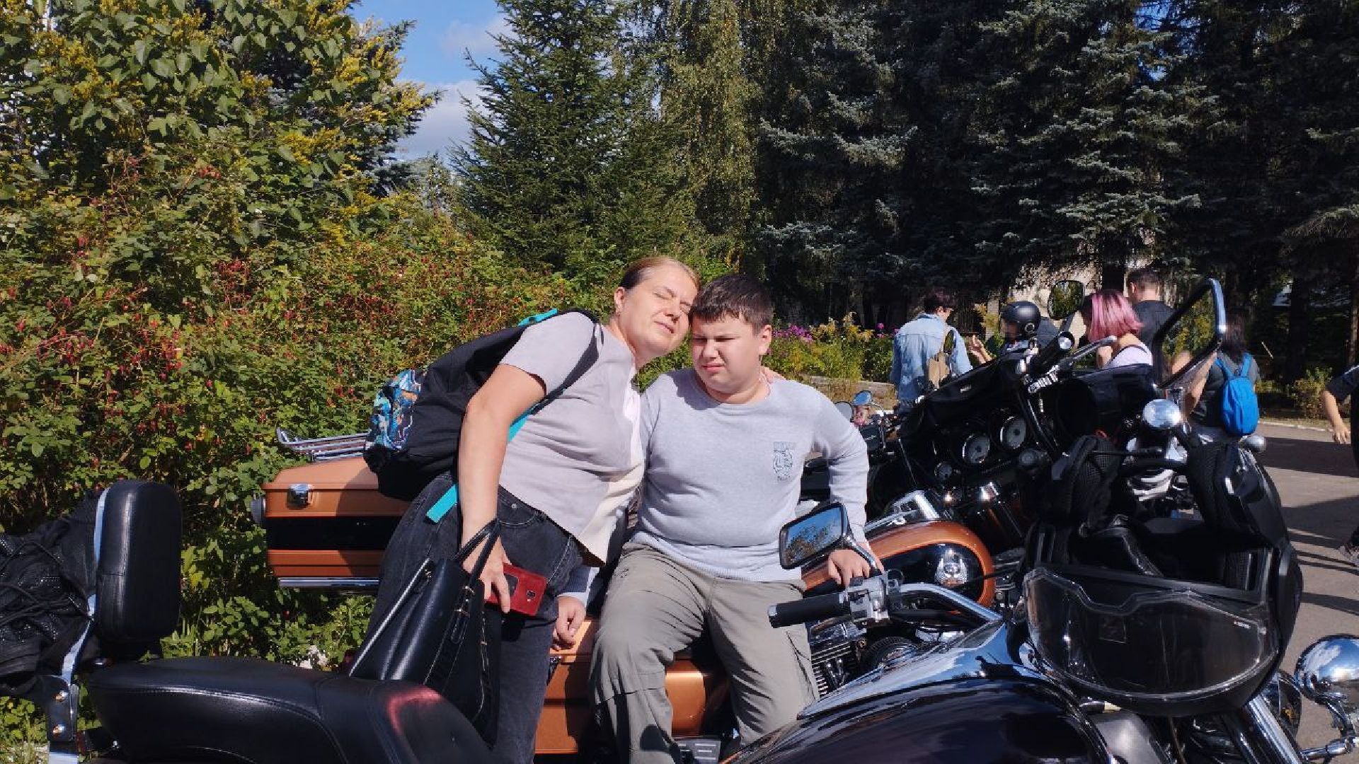 ивантеевка, центр социальной реабилитации, центр социального обслуживания, дети с овз, байкеры, встреча, мотогонки, байк-шоу, дети с особенностями развития,