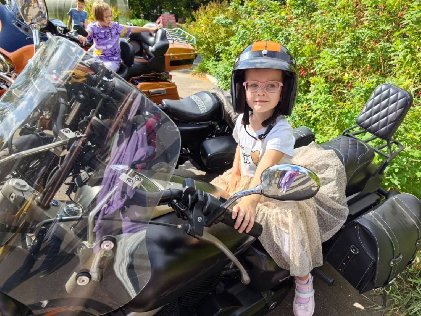 ивантеевка, центр социальной реабилитации, центр социального обслуживания, дети с овз, байкеры, встреча, мотогонки, байк-шоу, дети с особенностями развития,