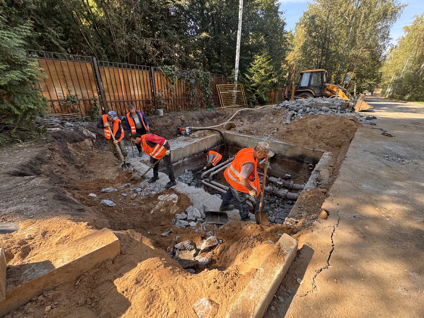 Барвиха, Замена теплотрассы, Одинцово ЖКХ,