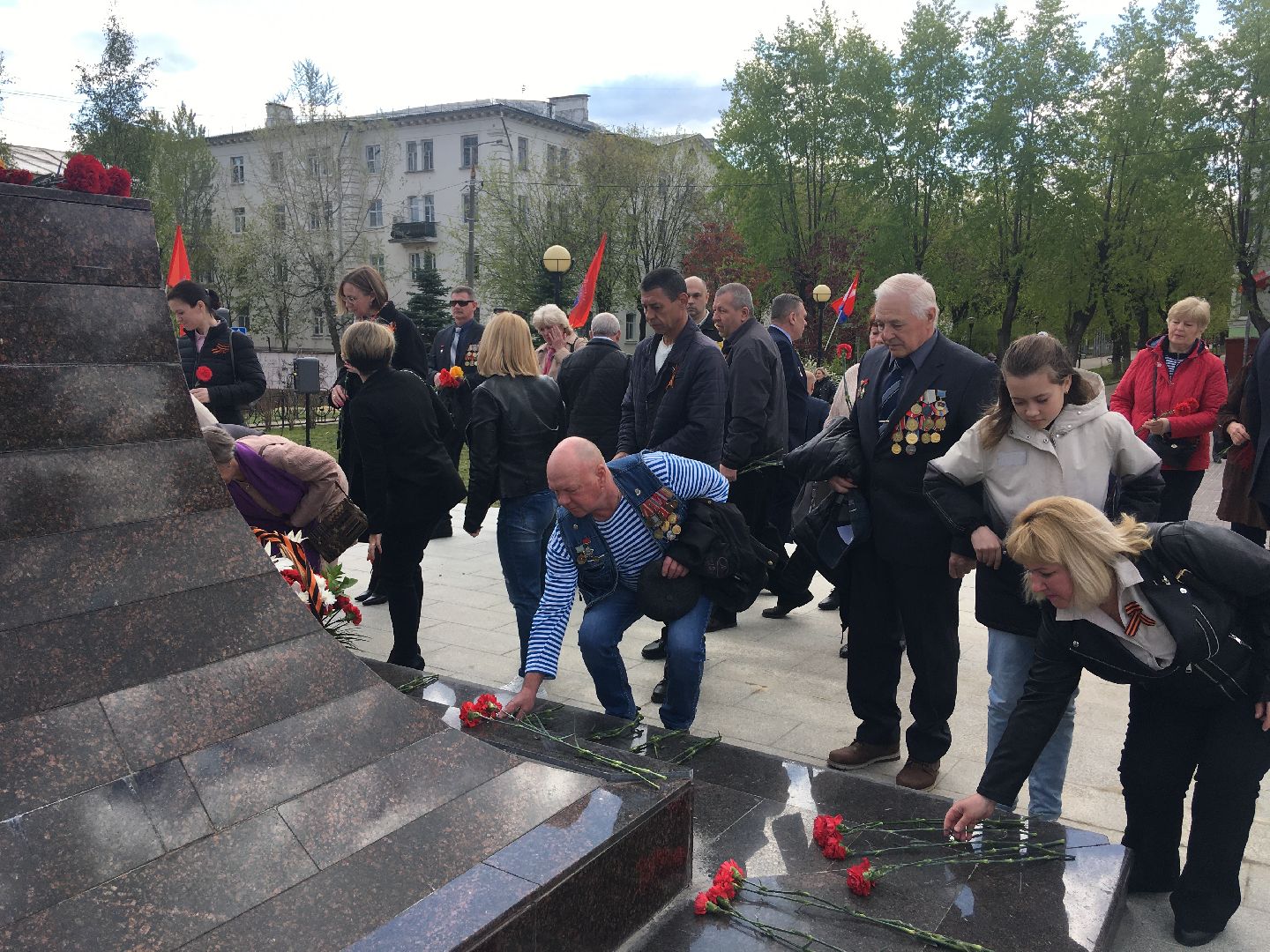 День Победы, возложение цветов, ветераны, мемориал, праздник
