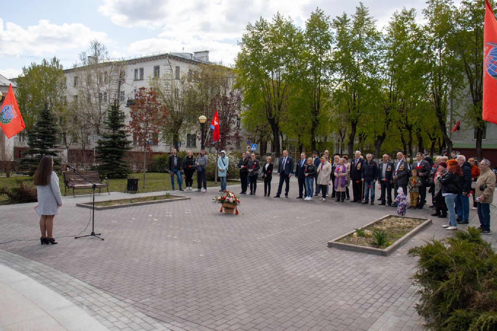 День Победы, возложение цветов, ветераны, мемориал, праздник