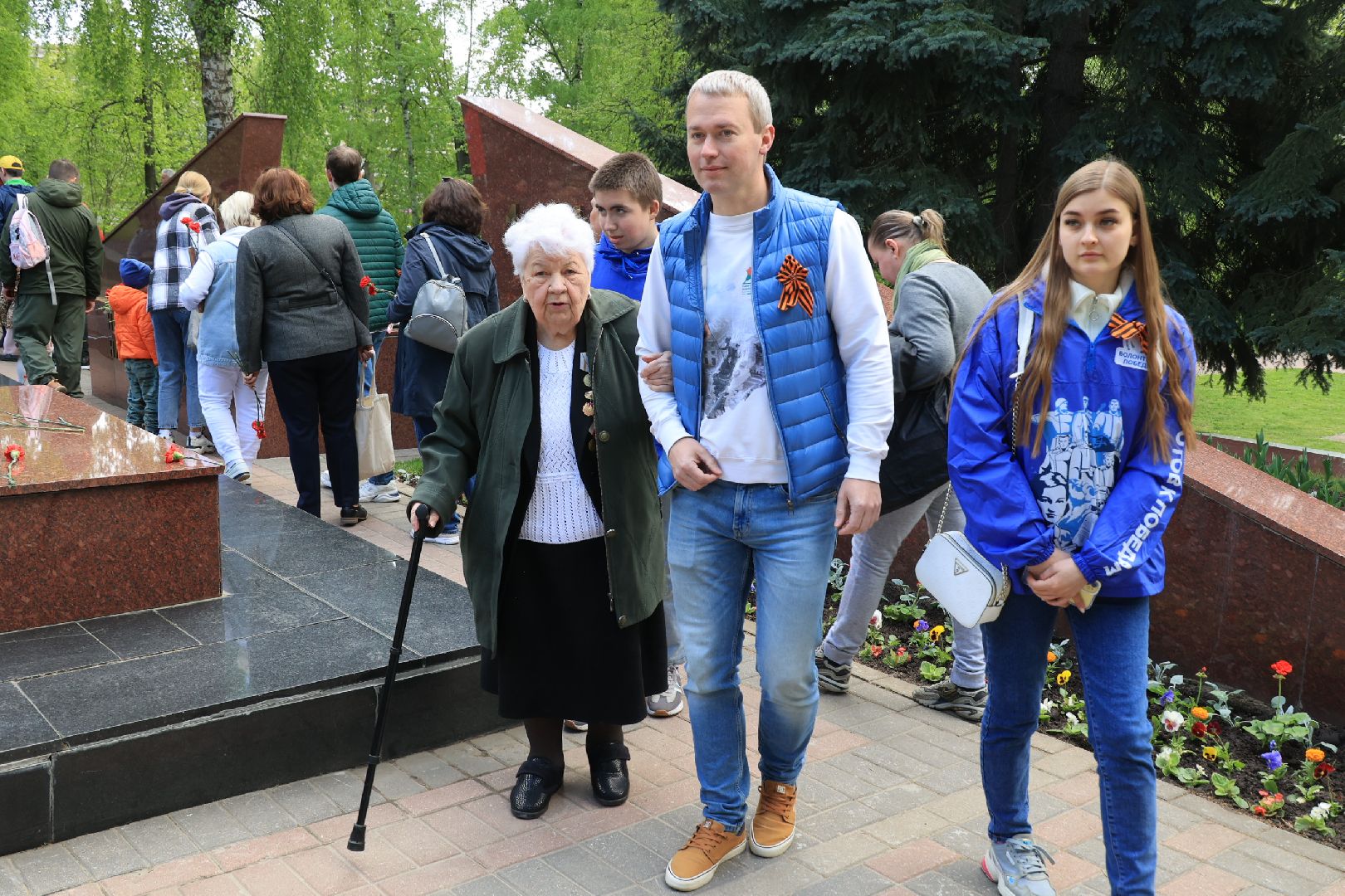 День Победы, возложение цветов, минута молчания, Дзержинский