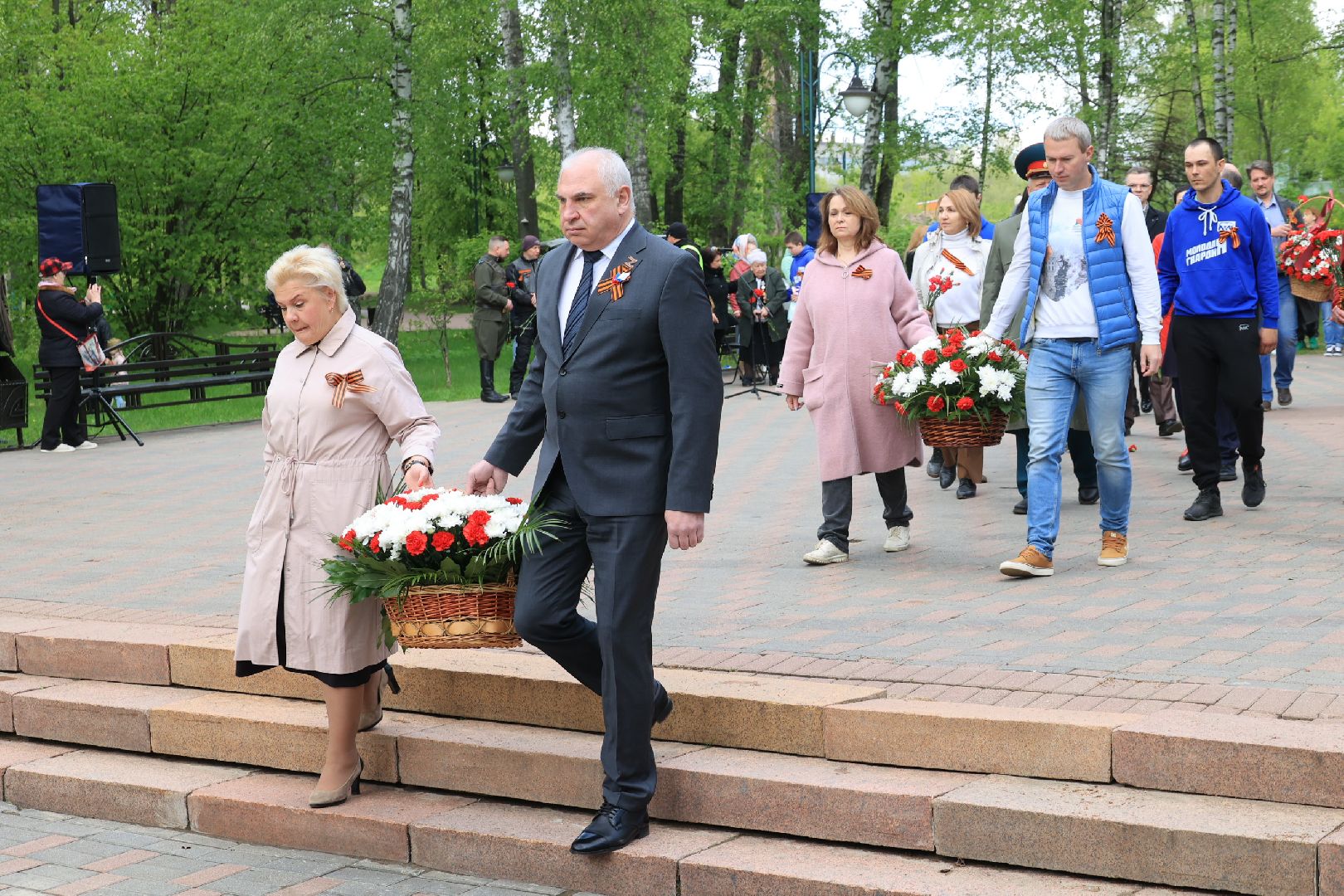 День Победы, возложение цветов, минута молчания, Дзержинский