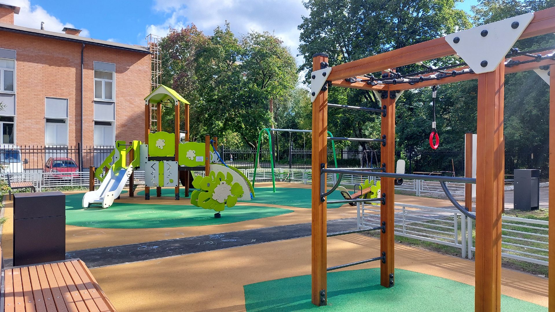 щёлково, новая детская площадка, чкаловский,