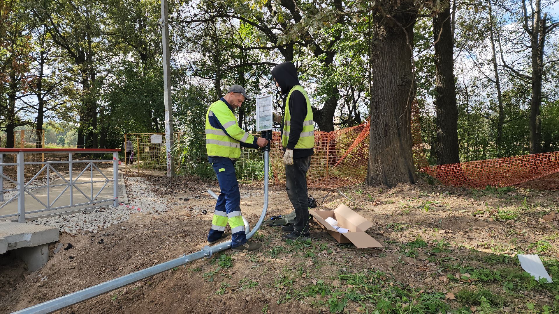 установка, Освещение , светодиодные фонари, железнодорожная станция, Луговая, Лобня ,