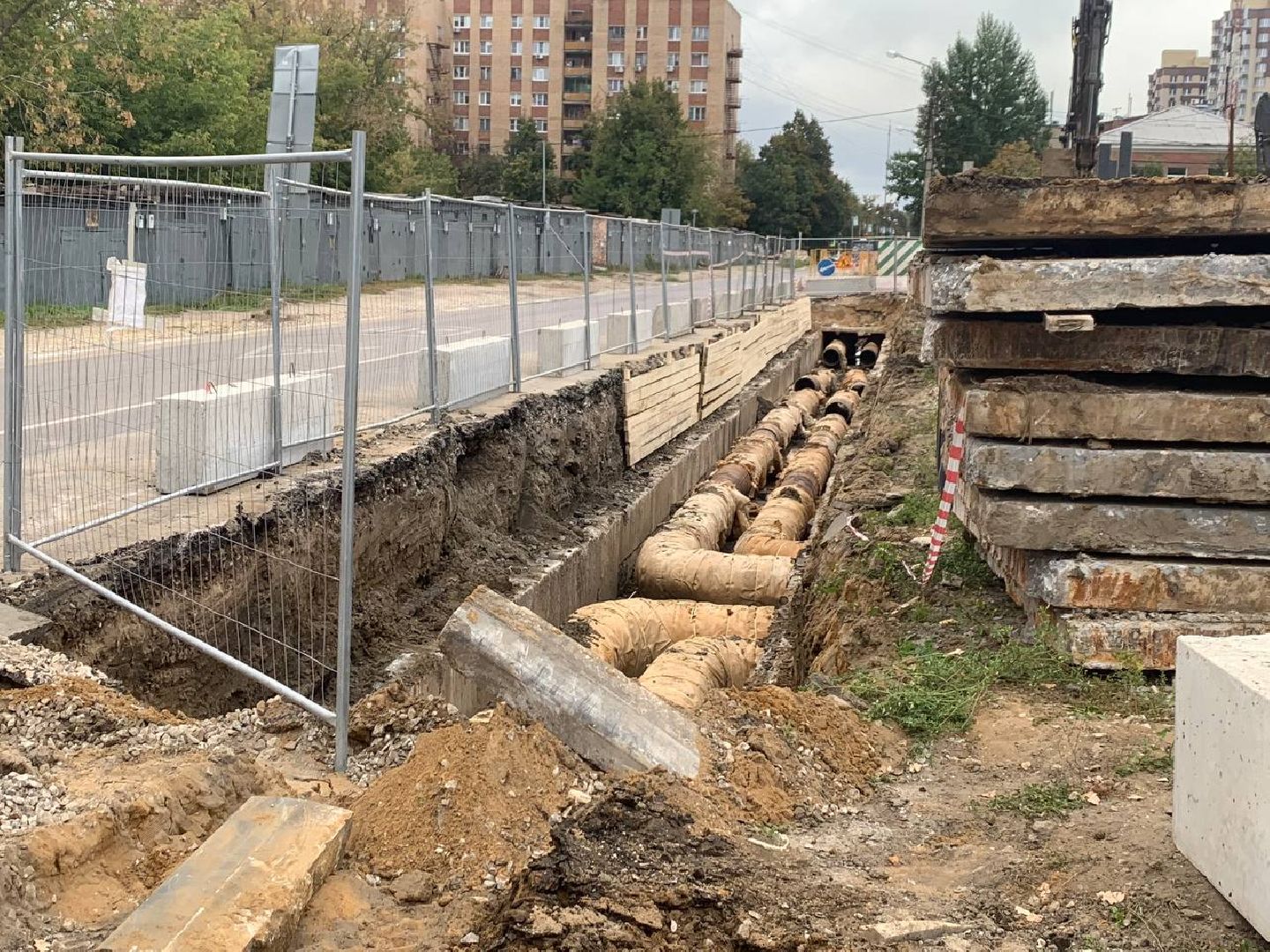 ступино, Горького, жкх, ремонт, теплосеть,