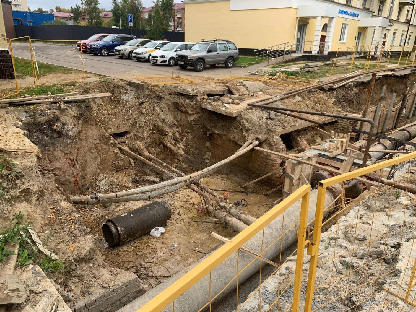 ступино, Горького, жкх, ремонт, теплосеть,