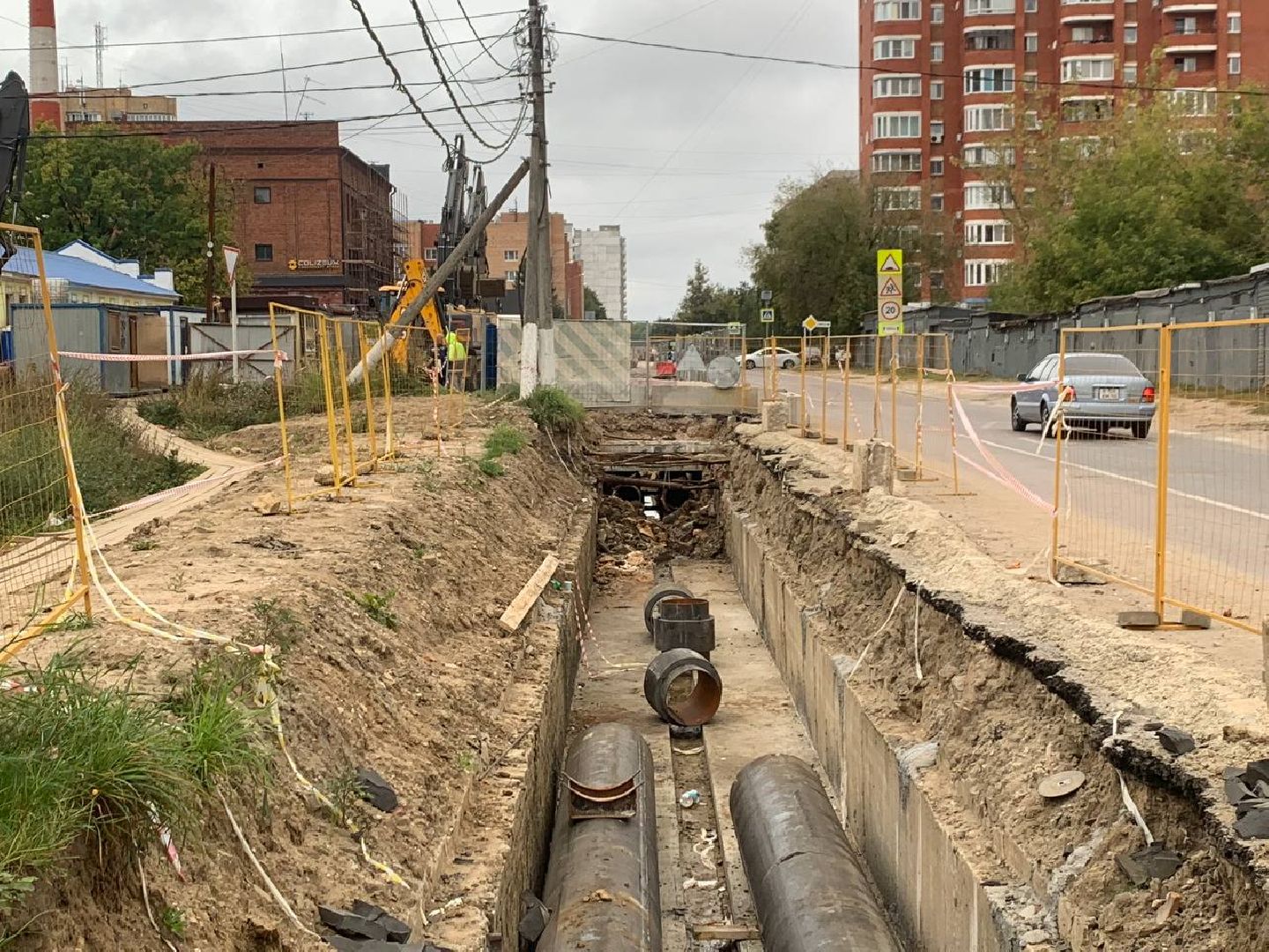 ступино, Горького, жкх, ремонт, теплосеть,