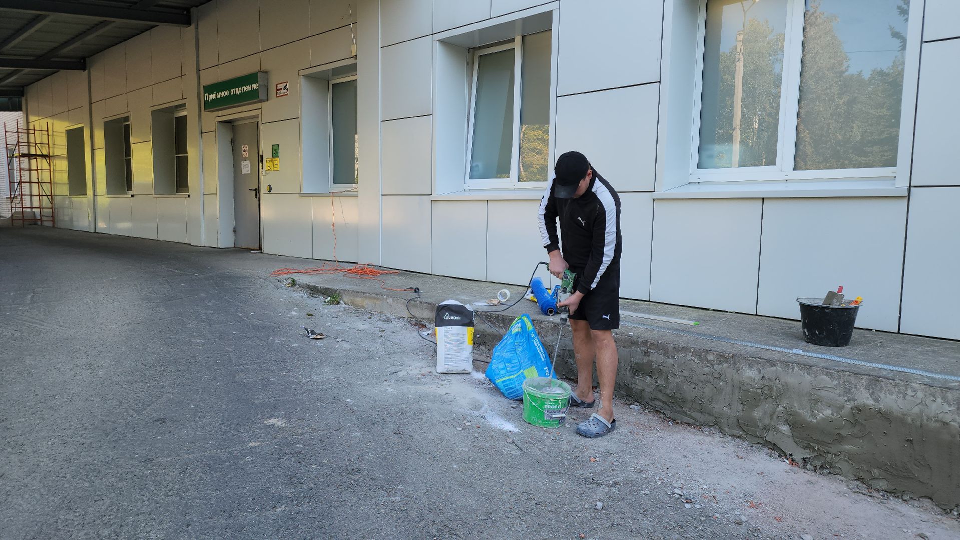 кашира, медицина, здравоохранение, ремонт, входная группа, хирургический корпус, приемное отделение,