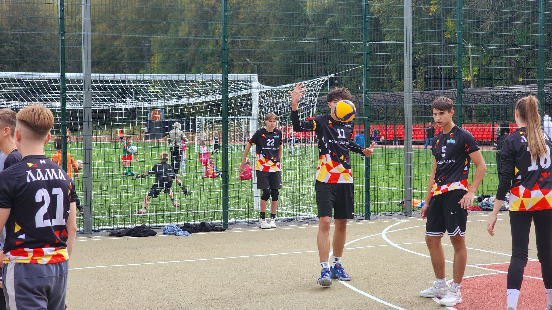 волоколамск, открытие стадиона, волейбол, многофункциональная спортивная площадка,