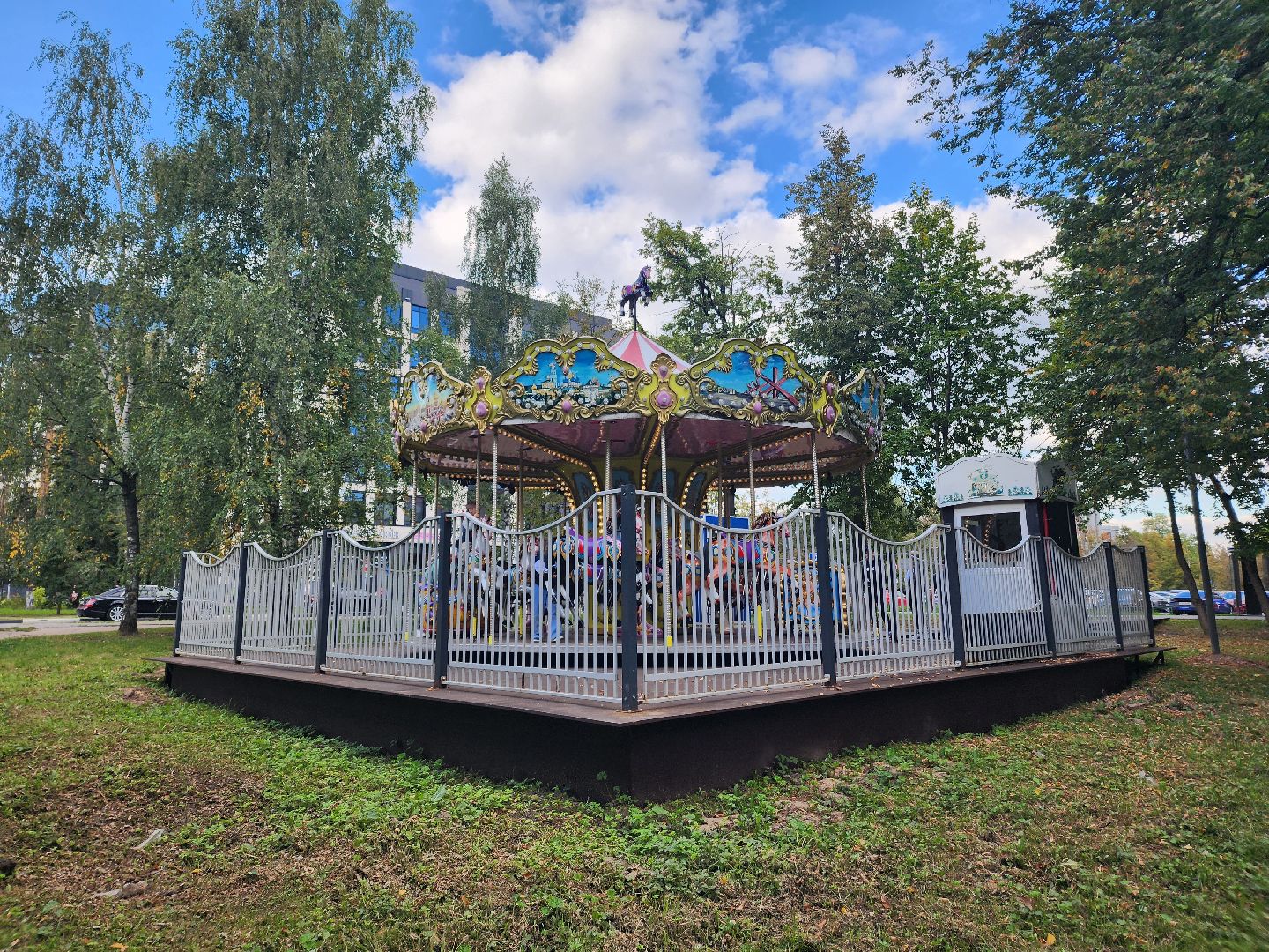 одинцово, карусель, центральный парк,