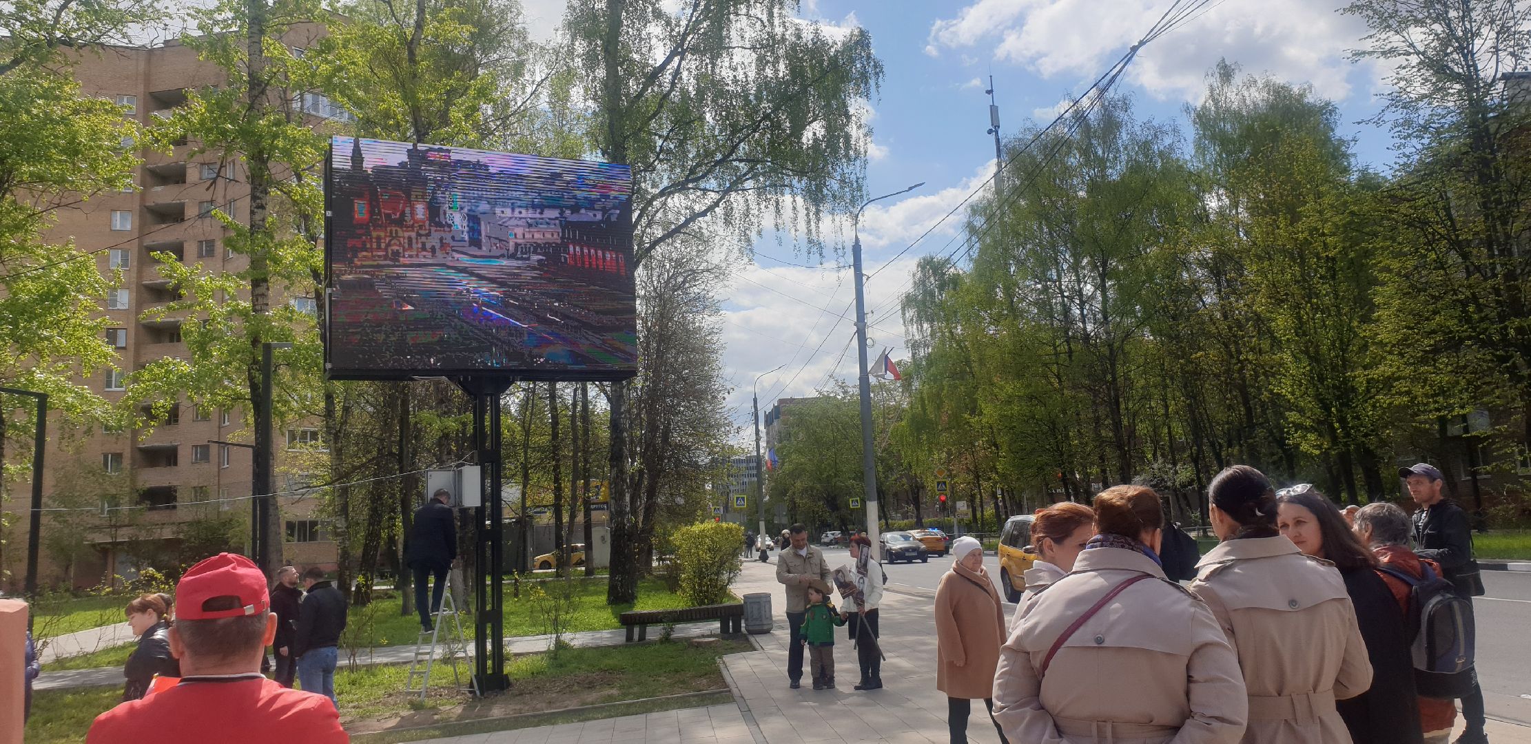 Долгопрудный, афиши, экран, реклама, благоустройство