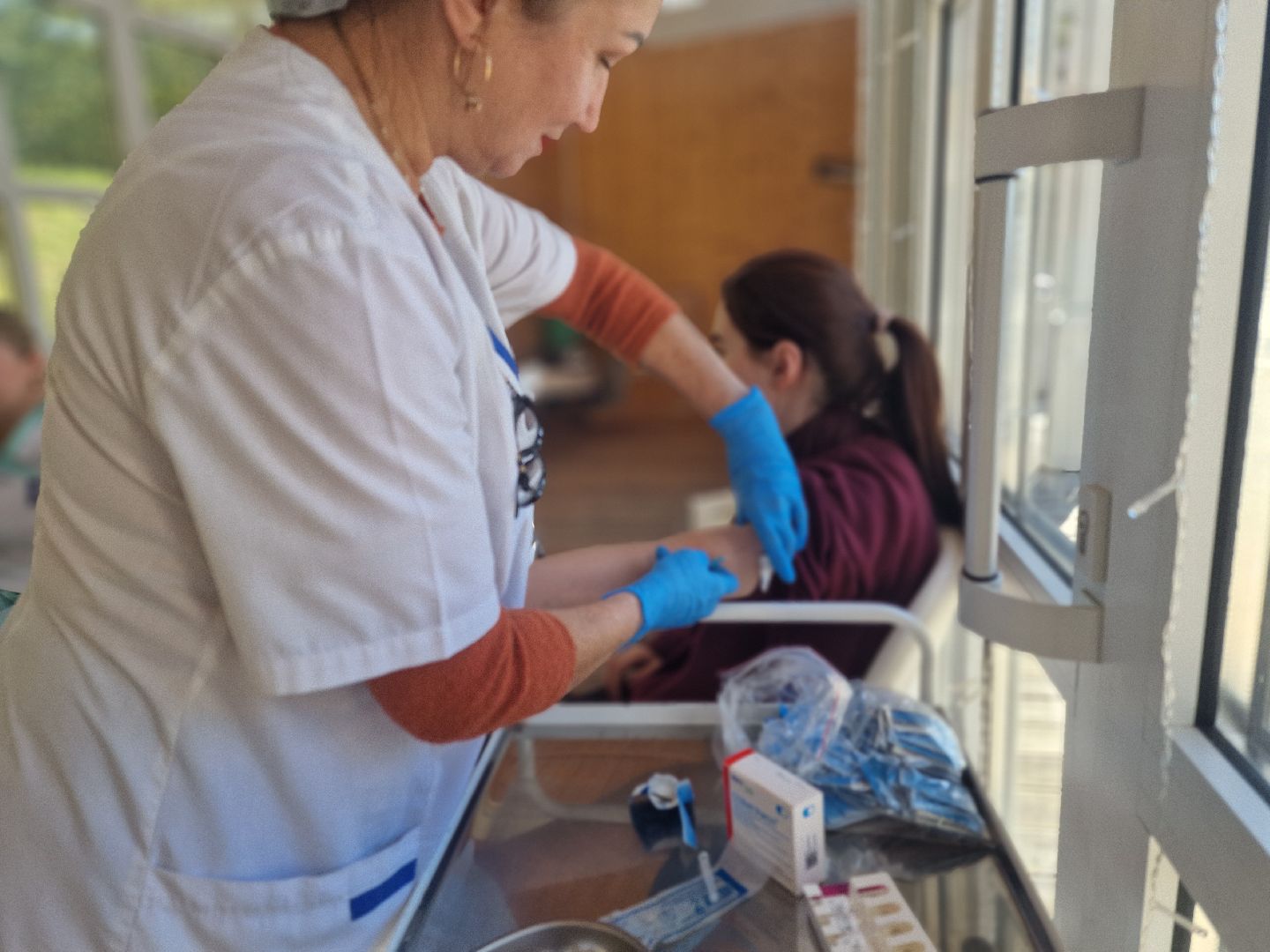 воскресенская больница,  воскресенк, вакцинация от гриппа, выездная вакцинация, выездная диспансеризация,