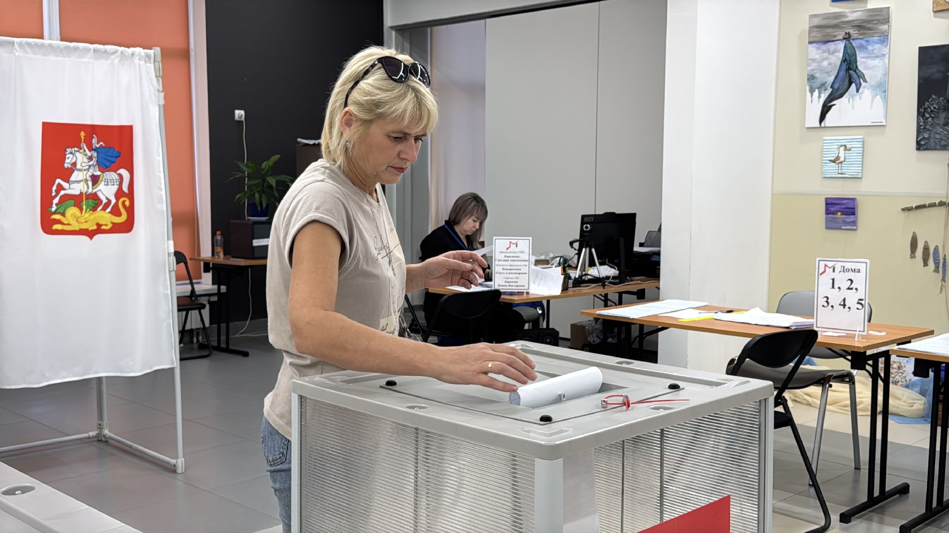 Олег Рожнов проверил УИК 1640, выборы депутатов в совет депутатов, Выборы - 2025, ЗАТО Молоджный,