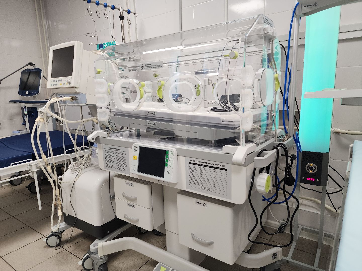 Подольск , бородино, детская больница, Новое оборудование , реанимационное отделение,