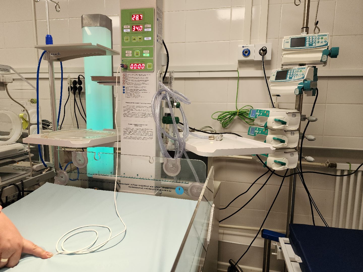 Подольск , бородино, детская больница, Новое оборудование , реанимационное отделение,