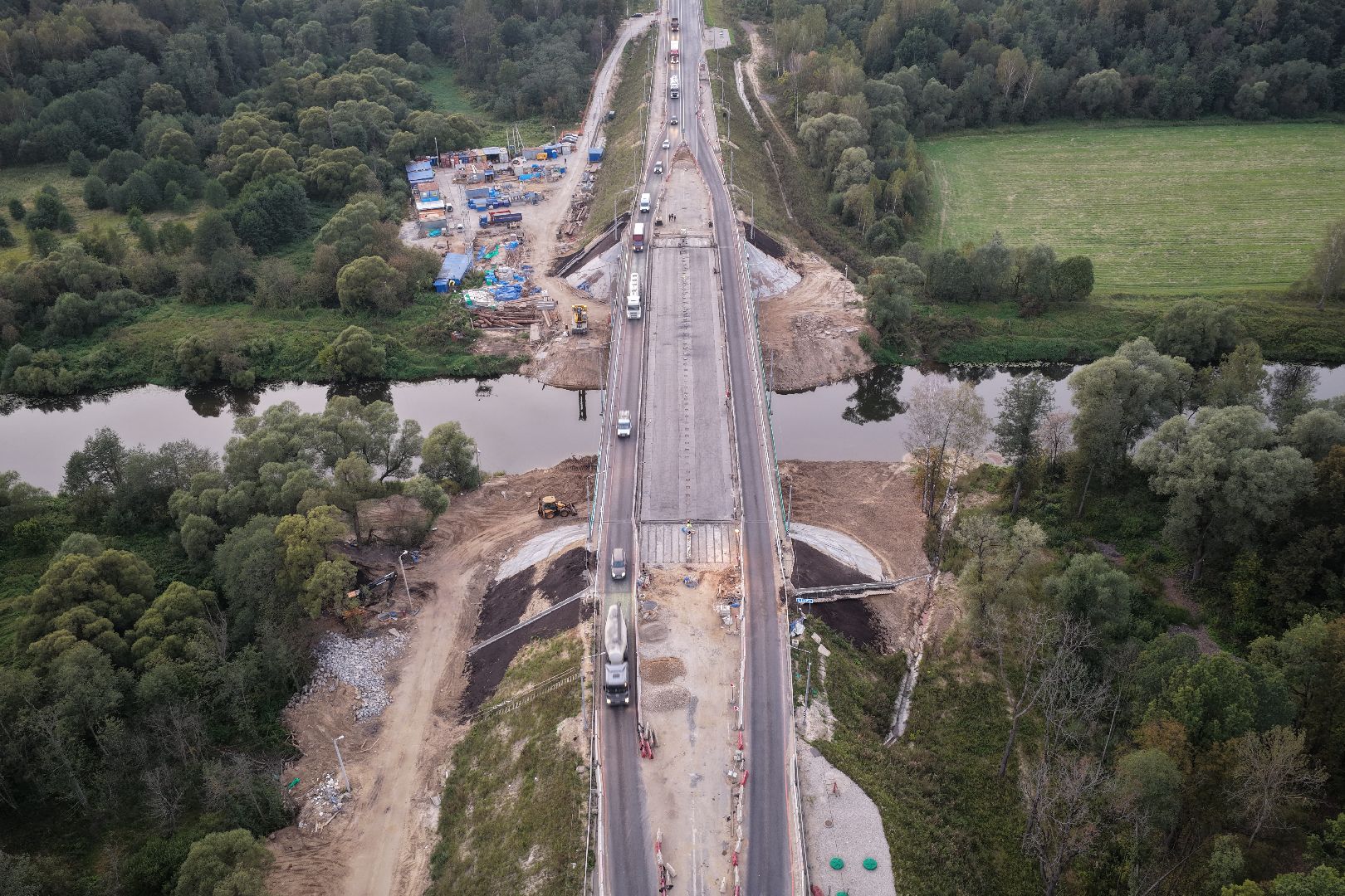 видео с коптера, мост через нару,