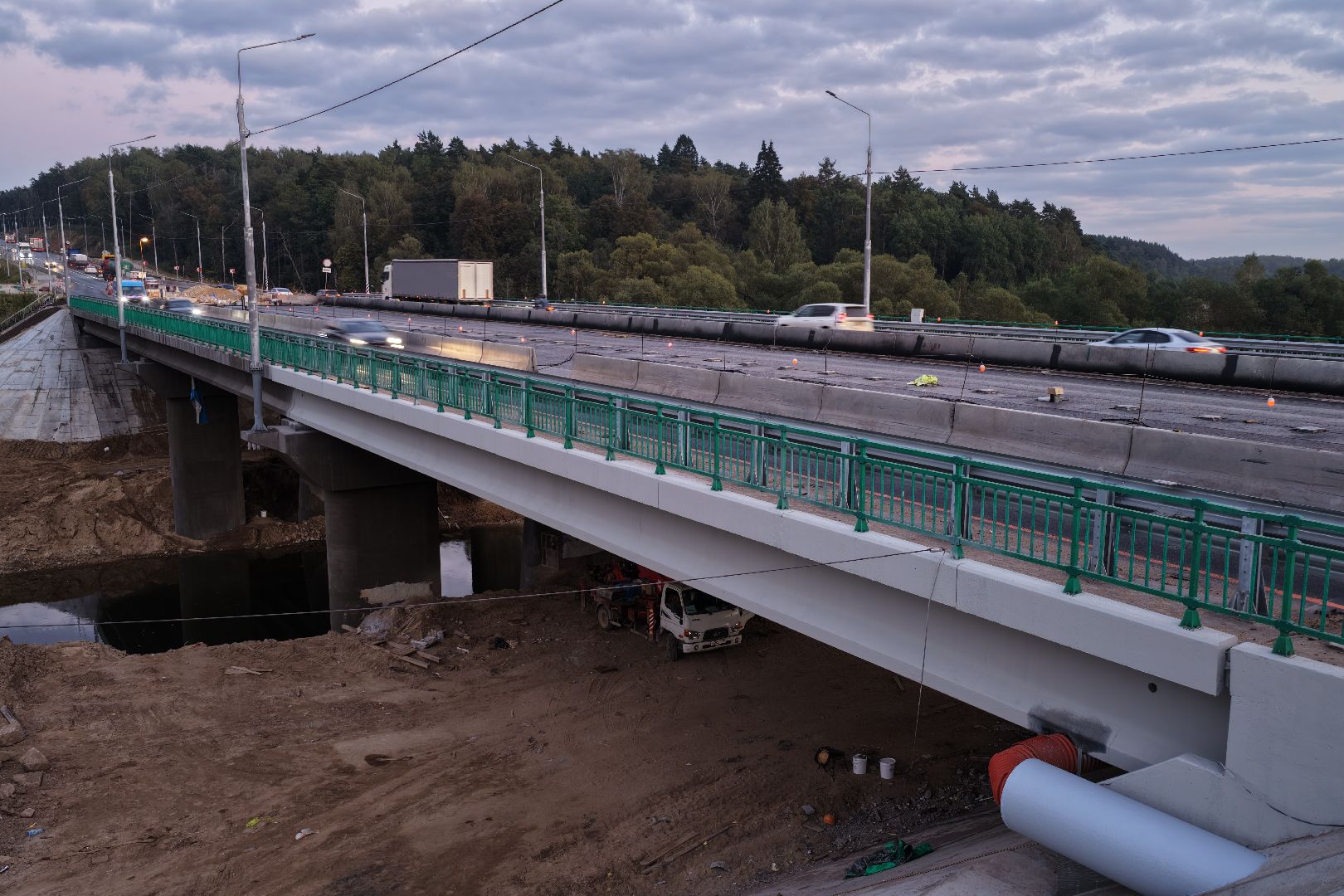 видео с коптера, мост через нару,