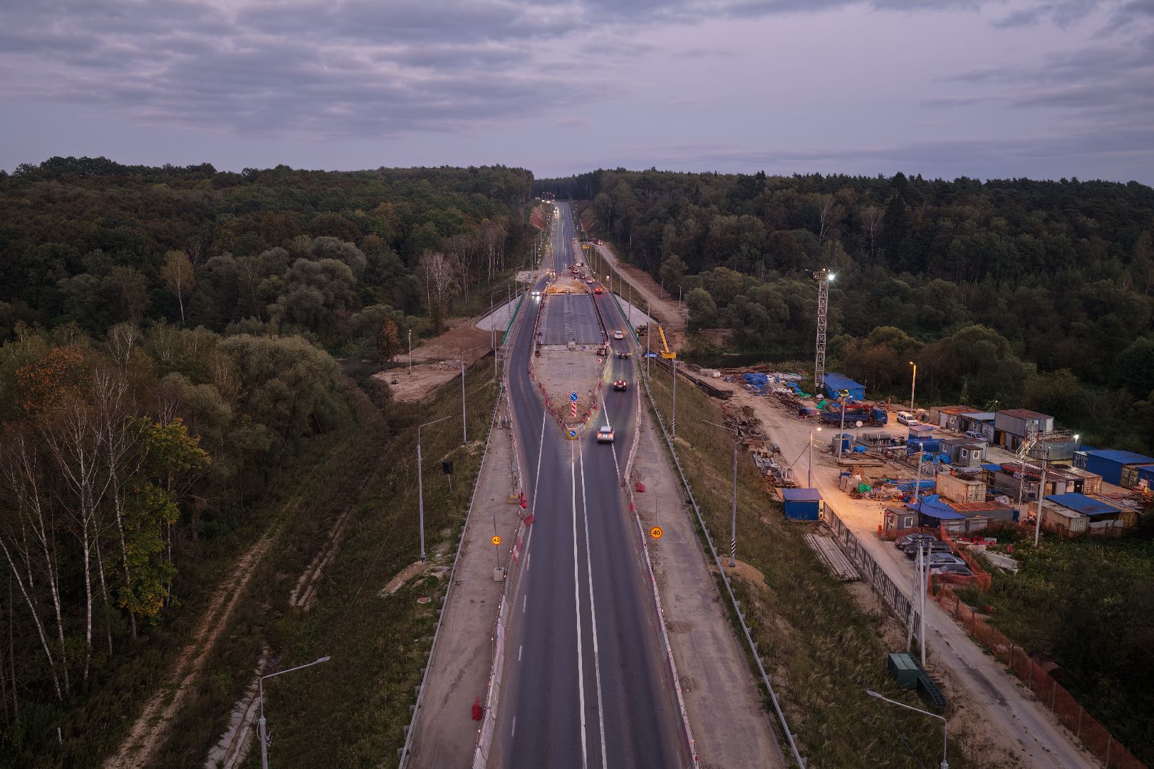 видео с коптера, мост через нару,