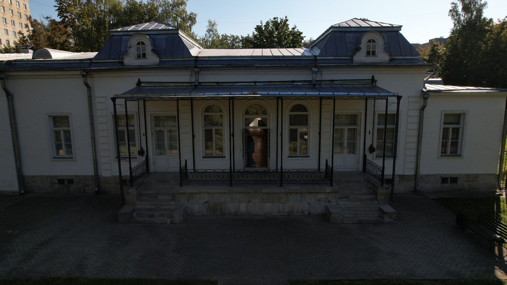 видео с коптера, усадьба лыткарино, новый сквер лыткарино,