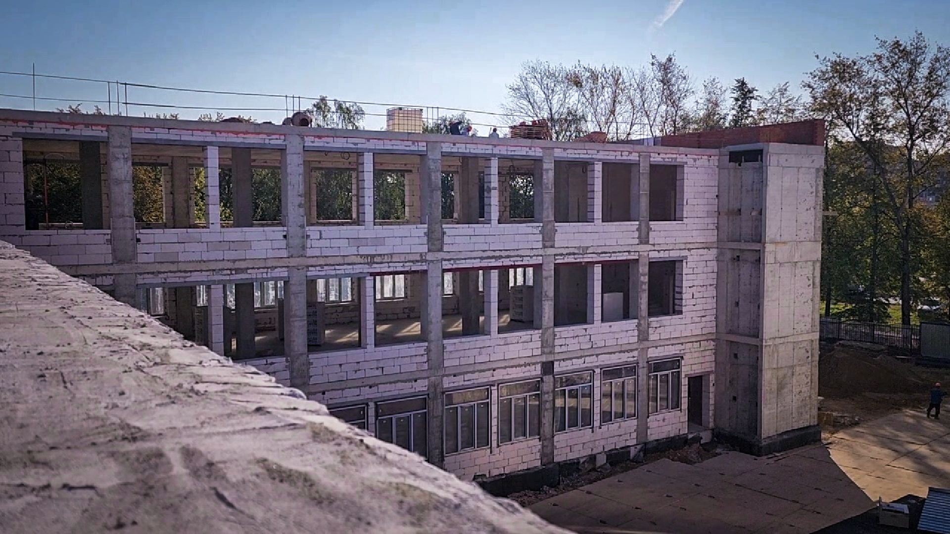 бронницы, строительство пристройки к лицею в бронницах, новый корпус лицея в бронницах, строительство корпуса лицея,