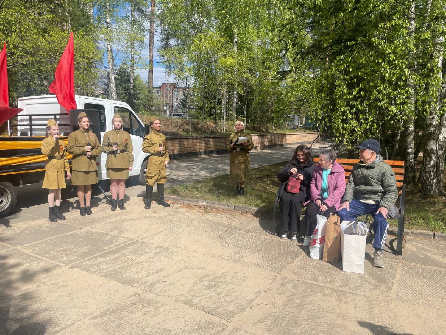 Красноармейск, Пушкинский, песни Победы, двор Победы, День Победы