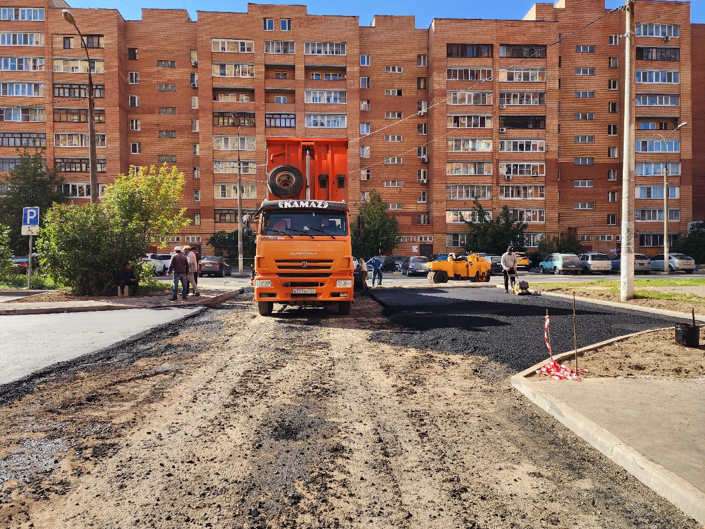 раменское, благоустройство, ремонт дорожного покрытия во дворах, дергаевская 30-32,