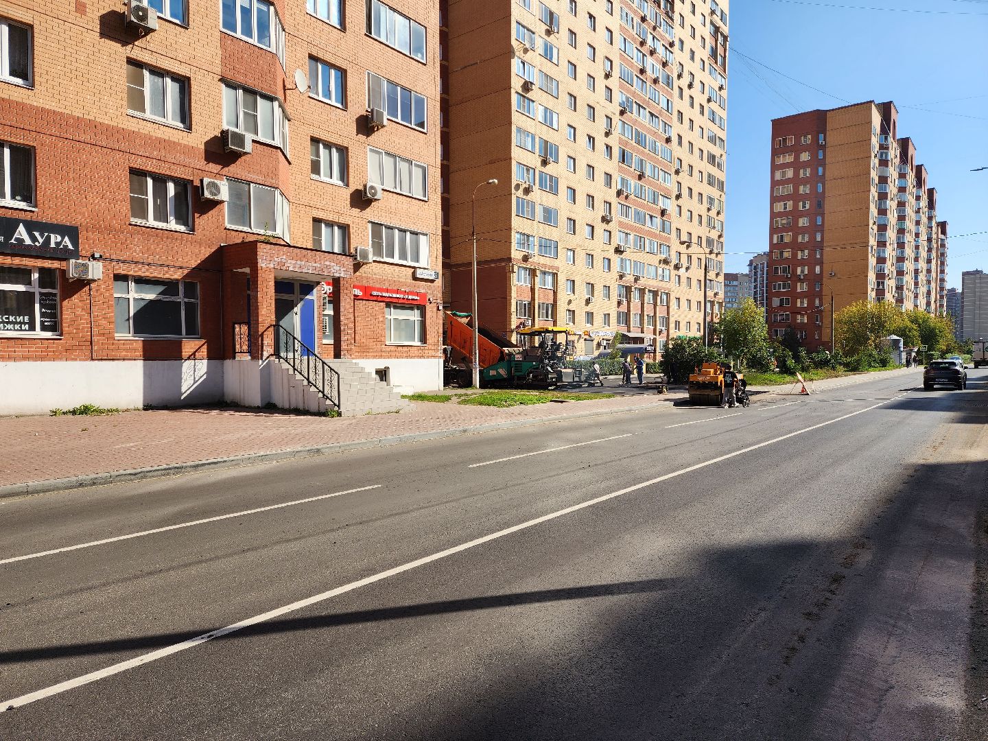 раменское, благоустройство, ремонт дорожного покрытия во дворах, дергаевская 30-32,