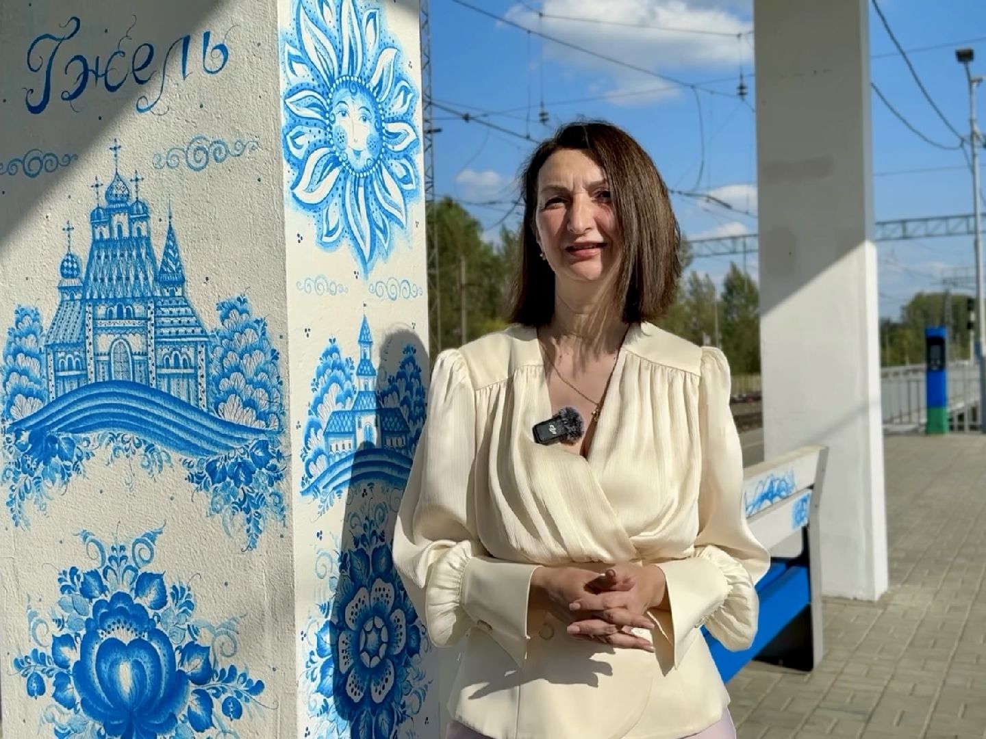 раменское, гжель, благоустройство, арт объект, граффити, гжельская роспись, декоративно-прикладное искусство,художники гжели,