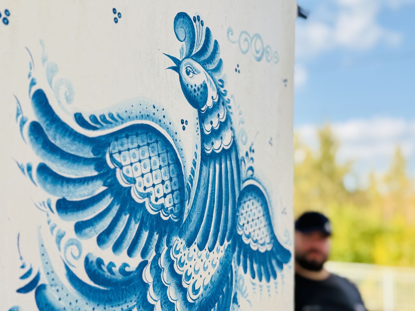 раменское, гжель, благоустройство, арт объект, граффити, гжельская роспись, декоративно-прикладное искусство,художники гжели,