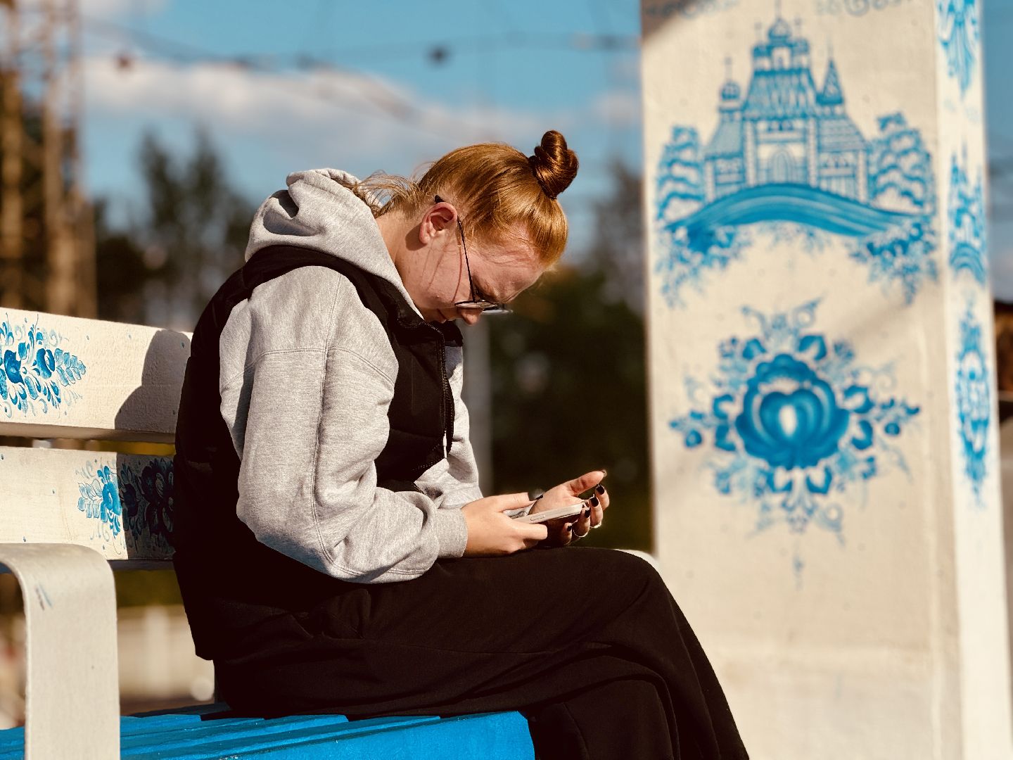 раменское, гжель, благоустройство, арт объект, граффити, гжельская роспись, декоративно-прикладное искусство,художники гжели,