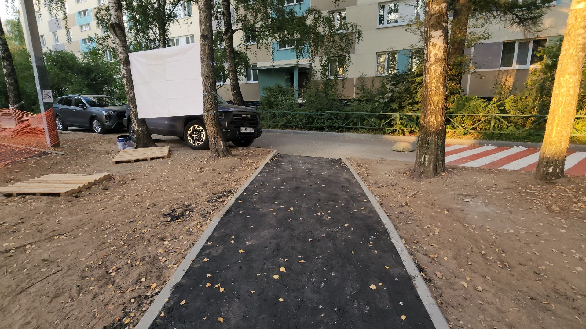 пушкино, асфальтирование дворов, дорожка, двор асфальт, удобство, благоустройство, жители, безопасное движение,