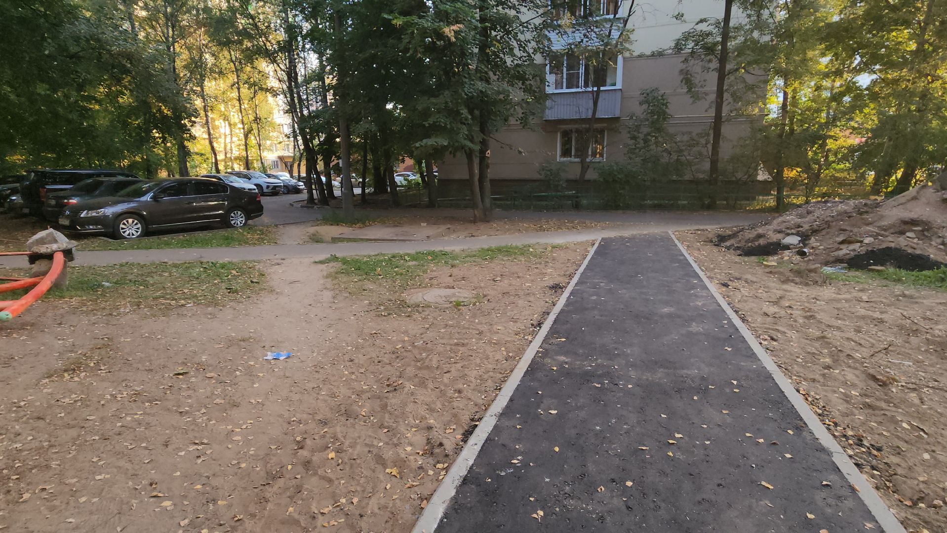 пушкино, асфальтирование дворов, дорожка, двор асфальт, удобство, благоустройство, жители, безопасное движение,