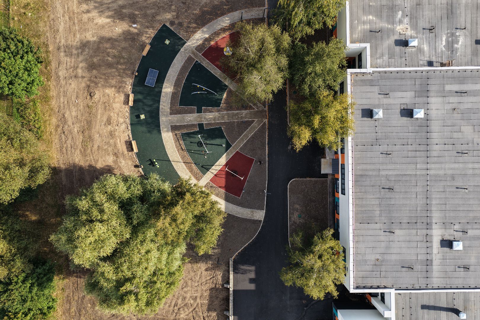 видео с коптера, школа 2 в серпухове, капремонт школы 2 в серпухове,