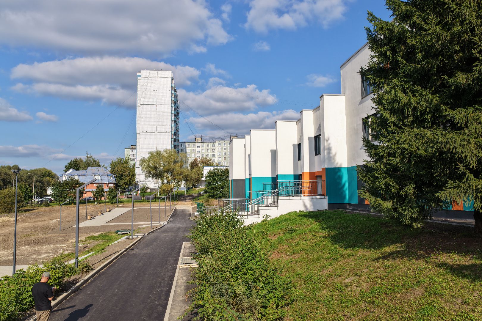 видео с коптера, школа 2 в серпухове, капремонт школы 2 в серпухове,