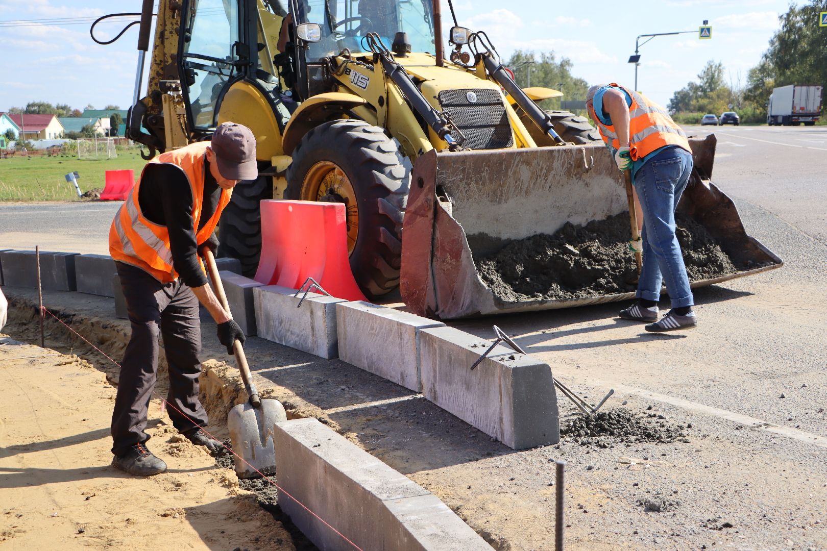 серебряные пруды, мосавтодор, строительство тротуара, коровино,
