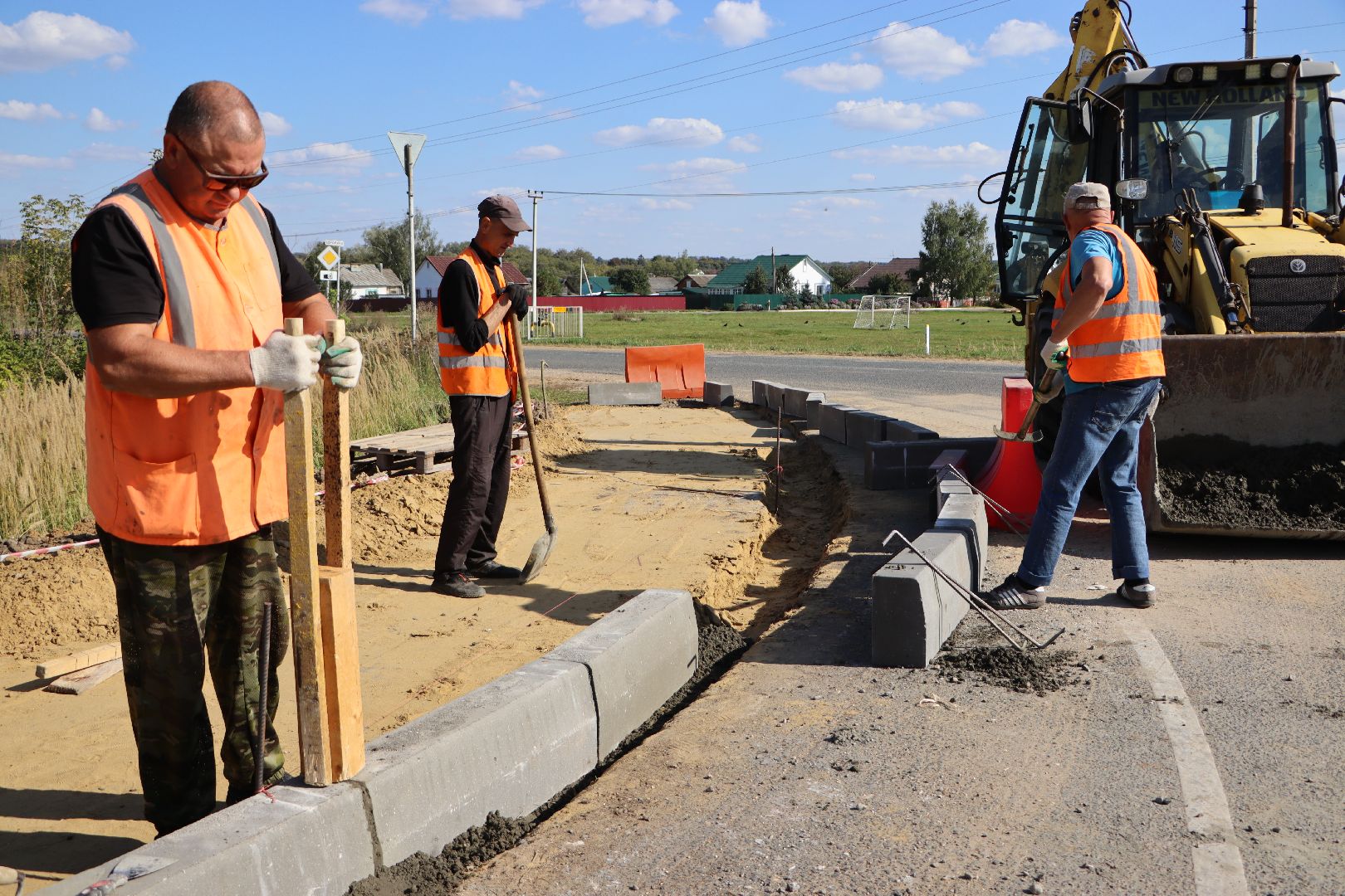 серебряные пруды, мосавтодор, строительство тротуара, коровино,