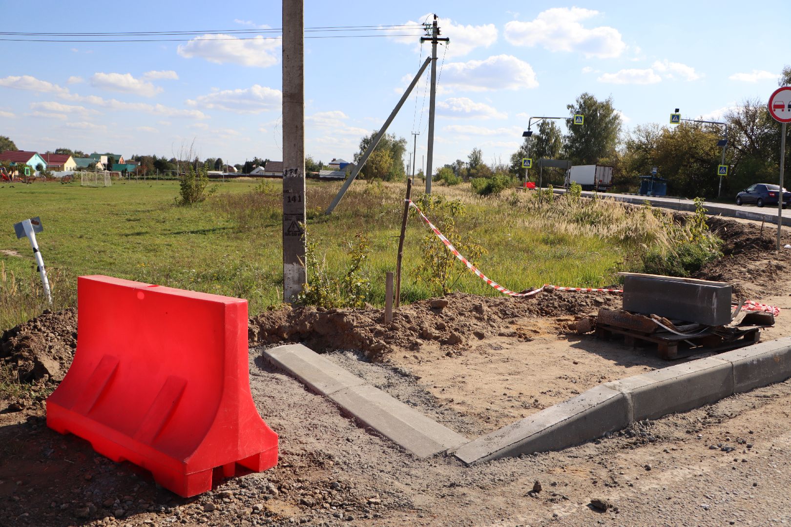 серебряные пруды, мосавтодор, строительство тротуара, коровино,