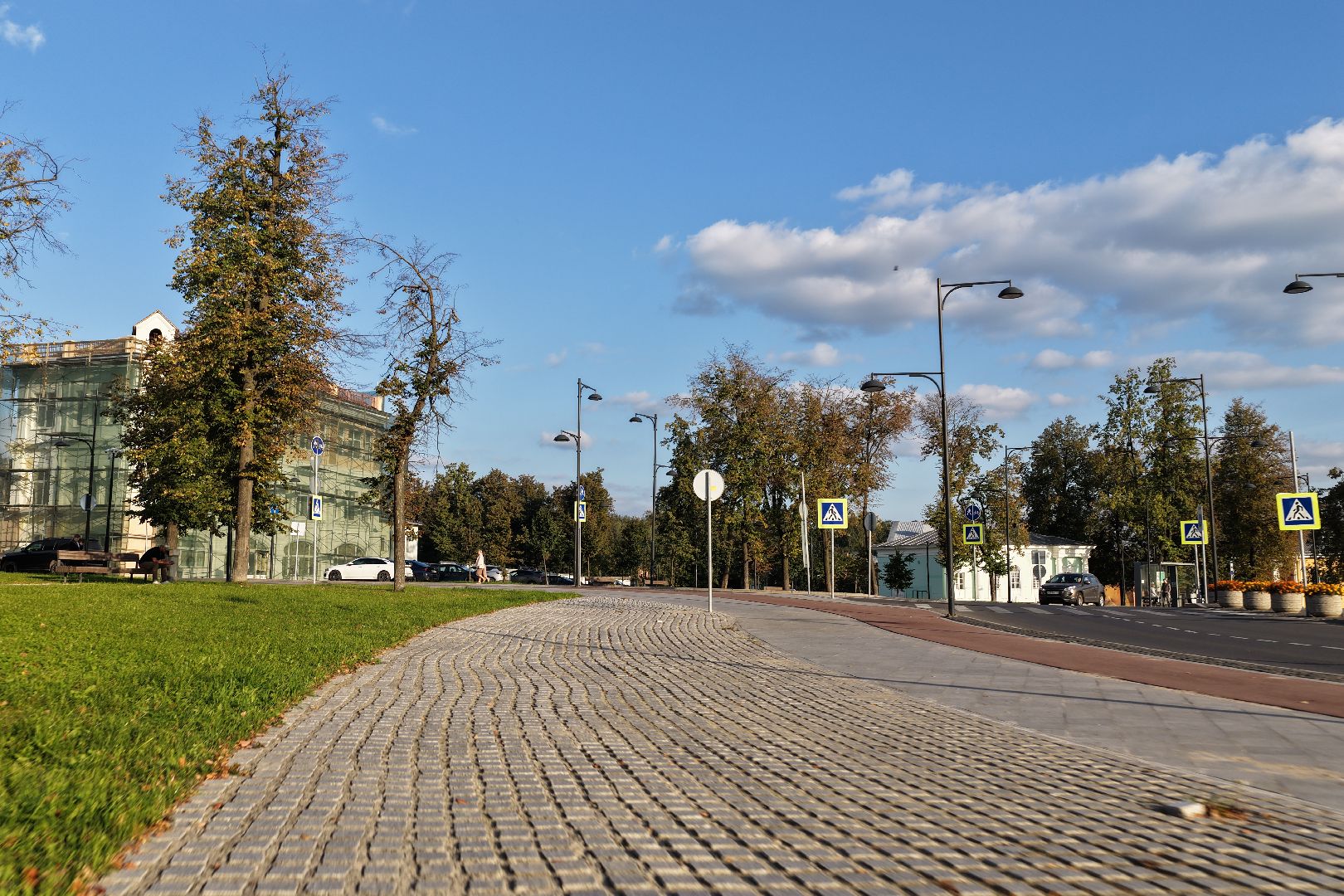 видео с коптера, благоустройство улиц в серпухове,